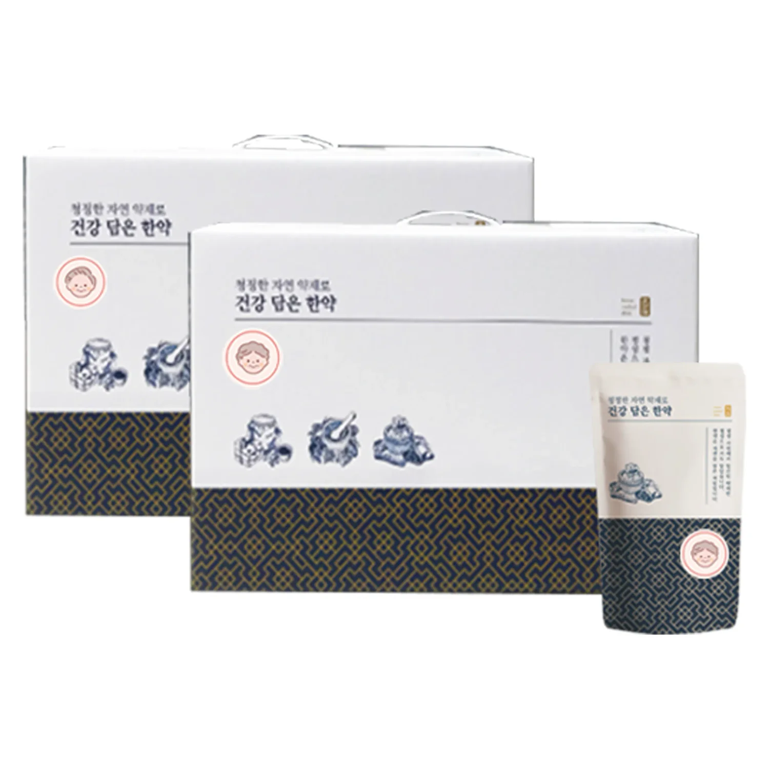 [기성스티커]한약파우치 구분스티커 100매