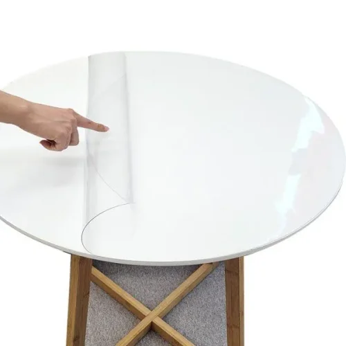 원형테이블 투명매트