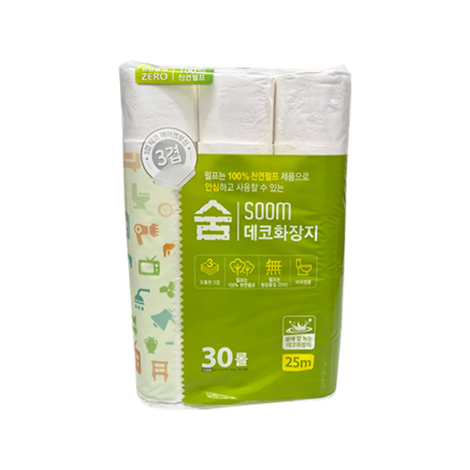 [숨]데코 화장지 (1세트 30롤)